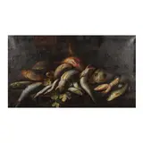Giuseppe Recco, Nature morte aux poissons, oil on canvas