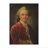 Ecole française, Portrait de jeune homme, oil on panel