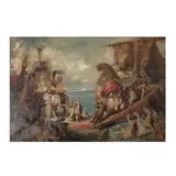 Gustav Wertheimer, Rencontre d'Antoine et Cléopâtre, oil on canvas