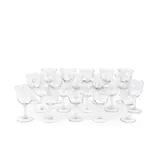 France "BARSAC" by Lalique, Blown-moulded white glass, moulded-pressed leg, sold Feb 2025