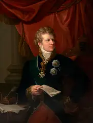 Ludwig Döll, Portrait of Francis, Duke of Saxe-Coburg (1750-1806), oil on canvas