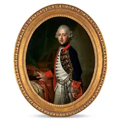 Portrait of Duke Maximilian Julius Leopold of Brunswick and Lüneburg by Johann Heinrich Schröder, oil on canvas in an oval frame, sold May 2025
