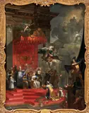 Johann George, An Allegory of the Coronation of Emperor Charles VI as King of Bohemia, oil on canvas