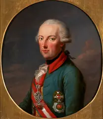 Joseph Hickel, A Portrait of Emperor Joseph II in a Chevaux Légers Uniform, oil on copper