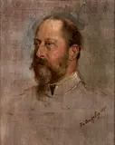 A Portrait Study of King Edward VII by Heinrich von Angeli, oil on panel, sold May 2025