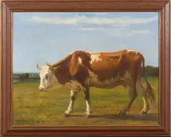 Constant Troyon, Vache dans un pré, Oil on canvas