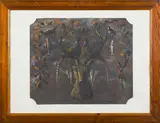 Jean Marais, Souvenir de chasse, Oil on wood panel