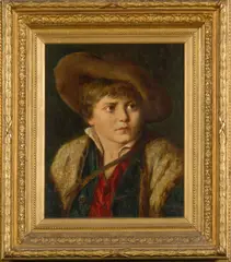 Léon Herbo, Portrait d'un jeune homme, 1904, Oil on panel