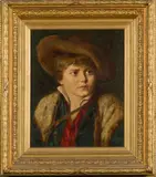 Léon Herbo, Portrait d'un jeune homme, 1904, Oil on panel