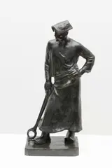 Constantin Meunier, Le marteleur, 1890, Signé