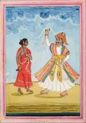 Company School, Soothsayer; Portraits of a Butler; Dubash (three works), Soothsayer gouache on paper; Butler and Dubash reverse-painted gouache on mica