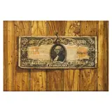 Victor Dubreuil, Trompe l'oeil with Series of 1906 $20 gold certificate, oil on panel