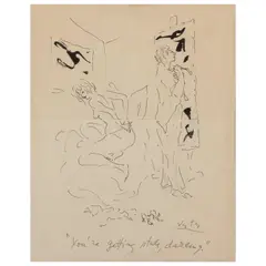 Vértes Marcell, You're getting stale, darling, ink on paper