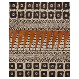Tongan School, Untitled, decorated bark fragment with Tokelau Feletoa motif