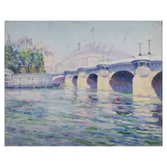 Pont Neuf by André Léveillé, oil on canvas, offered Jan 2025