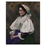 Hamilton Maxwell, Contadina, oil on canvas