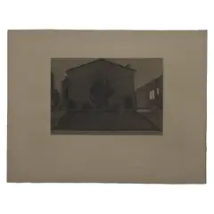 Robert Bechtle, Rockridge House, 2000, charcoal on paper