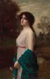 Aby Altson, Missing her beloved, oil on canvas