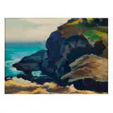Abraham Bogdanove, A view of a marine, oil on board