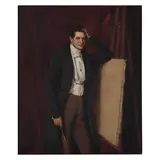 Portrait of a man, traditionally identified as Jean Auguste Dominique Ingres (1780–1867) by French School, 1813, oil on canvas, sold Jan 2025