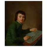 Nathaniel the Elder Hone, Portrait of Henry Angelo, oil on canvas
