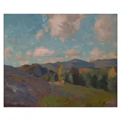 Robert Emmett Owen, New Hampshire hills, oil on canvas