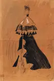Cecil Beaton, A costume design for Isabel Jeans as 'Mrs Erlynne' in Lady Windermere's Fan