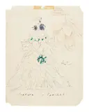 Cecil Beaton, A costume design for Alicia Markova as 'Camille' in La Dame aux Camélias, or Camille