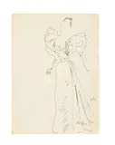 Cecil Beaton, A preliminary sketch for Lady Windermere's Fan