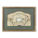 Cecil Beaton, A set design model of a bridge in a landscape, gouache, watercolour, pen and ink, and pencil, in four cut-out layers