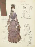 Cecil Beaton, A costume design for the character of Joyce Carey as 'Harriet' in Quadrille, Phoenix Theatre