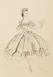 Cecil Beaton, A sketch of Margot Fonteyn as the titular role in Marguerite and Armand, Royal Opera House