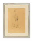 Cecil Beaton, A costume design of a lady in Edwardian dress, pencil
