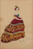 Cecil Beaton, A costume design for La Traviata