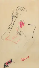 Christian Bérard, Cecil Beaton, circa 1937, gouache