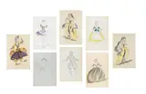 Oliver Messel, Seven costume designs for opera and ballet, to include examples for The Sleeping Beauty, 1946 and The Marriage of Figaro, 1955, Comprising designs for:
