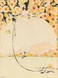 Sir Norman Hartnell, Lady with a bonnet, watercolour, gouache and pencil
