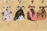 Sophie Fedorovitch, Costume designs for La Traviata, 1948, gouache and pencil