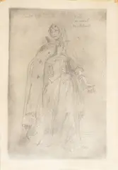 Roger Furse, A costume design for Peggy Ashcroft as 'Viola' in Twelfth Night, The Old Vic, 1950, pencil and crayon