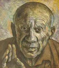 Cecil Beaton, Portrait of Picasso, oil on canvas
