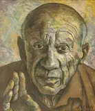 Cecil Beaton, Portrait of Picasso, oil on canvas