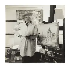 Geoffrey Sawyer, Cecil Beaton, 1967, In his studio, three silver gelatin prints, all with photographer's ink-stamp credit to reverse, probably printed later, and one other  (4)