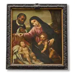 Tuscan School, Madonna Del Velo, oil on canvas