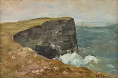 Rha Nathaniel Hone Ii, Look-out, Cliff Kilkee, Co. Clare, oil on canvas-board