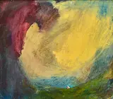 Melita Denaro, I saw the danger and still I passed along the enchanted way, oil on canvas laid on board