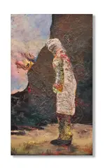 Richard Harrison, The White Coat, oil on canvas