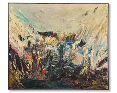 Richard Harrison, Cascade, oil on canvas