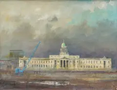Peter Pearson, The Custom House, Dublin, oil on canvas laid on board