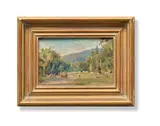 Vladimir Alekseevich Vasin, Landscape, oil on cardboard