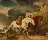 Abraham Cooper, Smugglers, oil on canvas